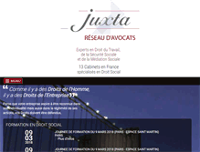 Tablet Screenshot of juxta-avocats.com